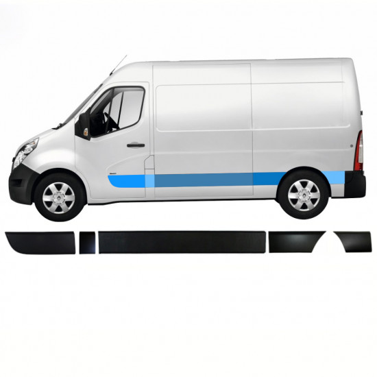 Sānu joslu komplekts priekš Renault Master Opel Movano Nv 400 2010- / Kreisā /  8580