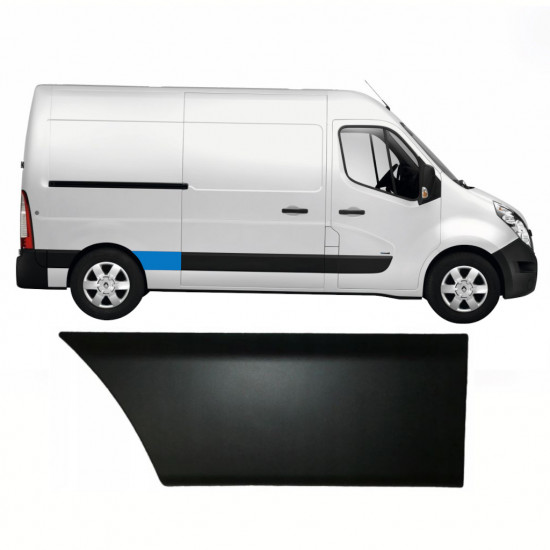 Aizmugurējā spārna sānu josla priekš Renault Master 2010- / SWB / Labā 8323