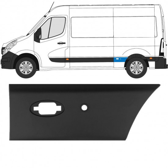 Sānu josla ar PDC priekš Renault Master 2010- / L2 / Kreisā 10927