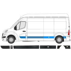 Sānu joslu komplekts priekš Renault Master 2010- / Kreisā / 8582