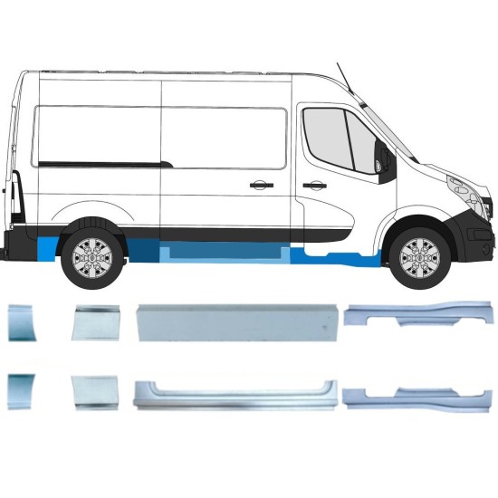 Remontdaļu komplekts priekš Renault Master 2010- / Kreisais+Labais / 14926 Remontdaļu komplekts priekš Renault Master 2010- / Kreisais+Labais / 14926