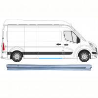 Bīdāmo durvju slieksnis priekš Renault Master 2010- / Labā 9346