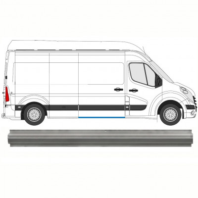 Bīdāmo durvju slieksnis priekš Renault Master 2010- / Labā 9346