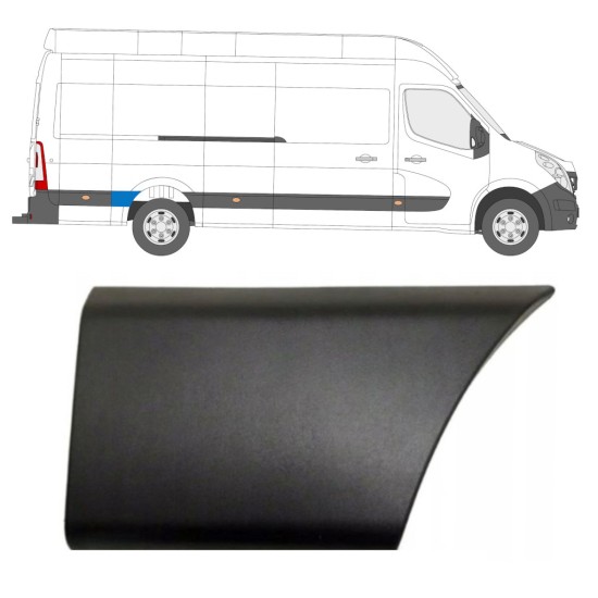 Aizmugurējā spārna sānu josla aiz riteņa priekš Opel Movano 2010-2021 / Labā 16663