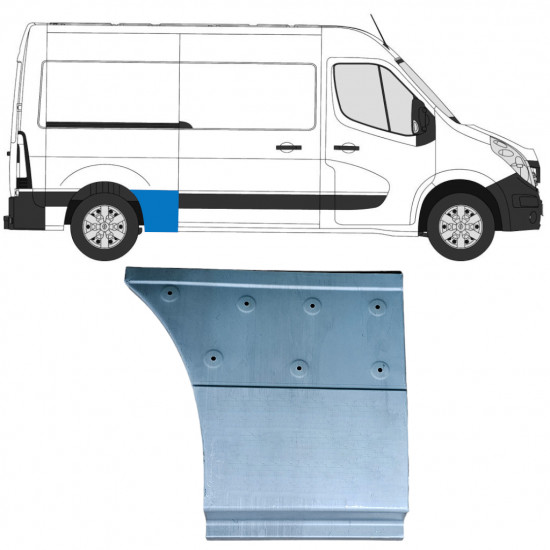 Aizmugurējā arka priekšējā daļa priekš Renault Master 2010- / Labā 12844