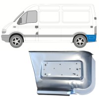 Aizmugurējā arka apakšējā daļa aiz riteņa priekš Renault Master 1998-2010 / Kreisā 14878