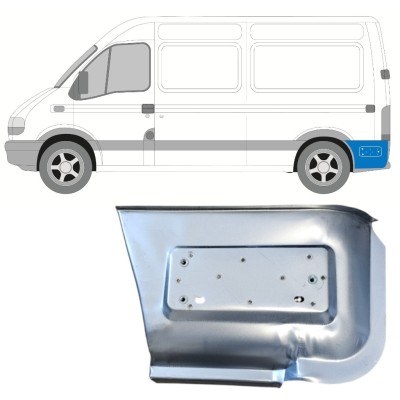 Aizmugurējā arka apakšējā daļa aiz riteņa priekš Renault Master 1998-2010 / Kreisā 14878