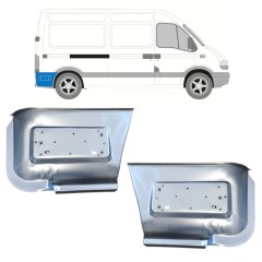 Aizmugurējā arka apakšējā daļa aiz riteņa priekš Renault Master 1998-2010 / Kreisais+Labais / Komplekts 16140