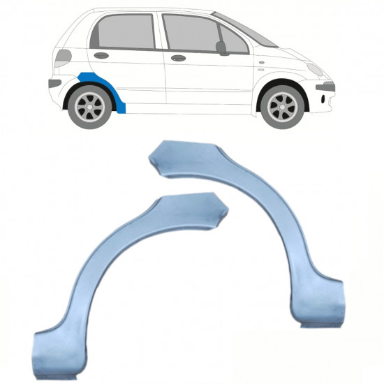 Aizmugurējā arka priekš Daewoo Matiz 1998-2008 / Kreisais+Labais / Komplekts 10036