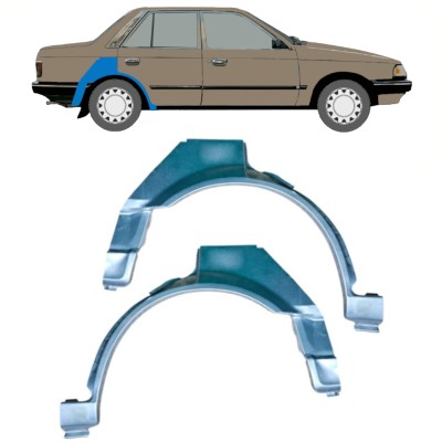 Aizmugurējā arka priekš Mazda 323 BF 1985-1989 / Kreisā / Labā / Kreisais+Labais / Komplekts 12958