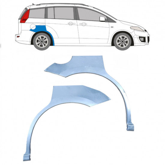 Aizmugurējā arka priekš Mazda 5 2005-2010 / Kreisais+Labais / Komplekts 9192