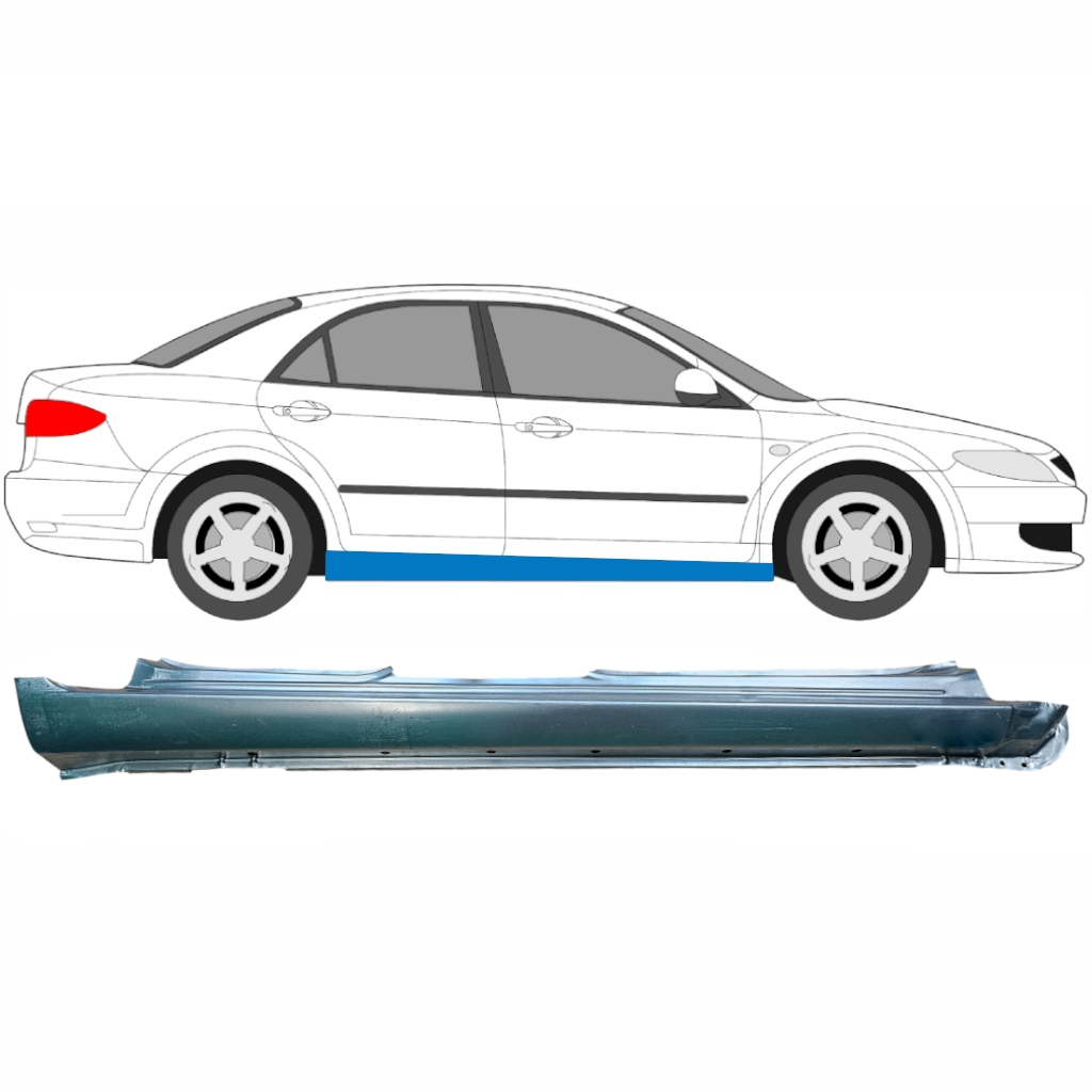 Pilns Slieksnis Priekš Mazda 6 Gg Gy 2002-2007 / Labā 5792