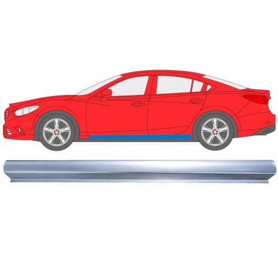 Sliekšņa apakšējā daļa priekš Mazda 6 2012-2024 / Kreisā 16978