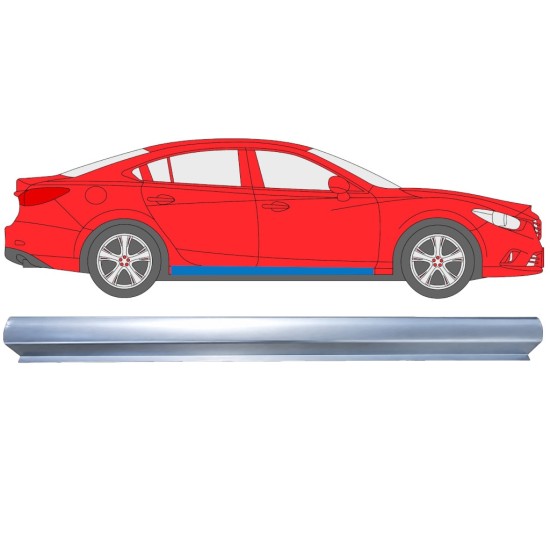 Sliekšņa apakšējā daļa priekš Mazda 6 2012-2024 / Labā 16977
