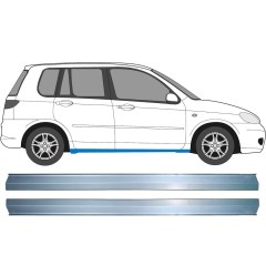 Slieksnis priekš Mazda 2 2003-2007 / Kreisais+Labais / Komplekts 11356