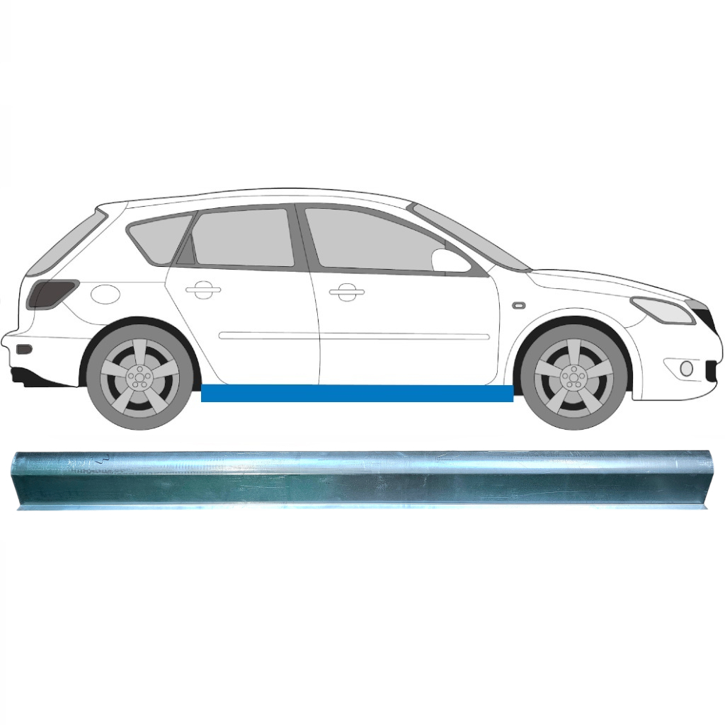 Slieksnis Priekš Mazda 3 Bk 2003-2009 / Kreisais = Labais (Simetrisks) 6318