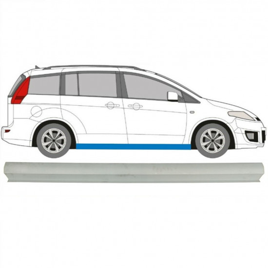 Slieksnis priekš Mazda 5 2005-2010 / Kreisais = Labais (simetrisks) 5892