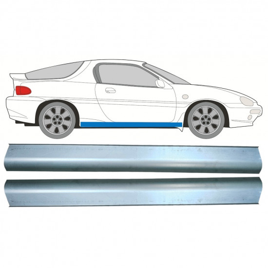 Slieksnis priekš Mazda Mx-3 1992-1998 / Kreisais = Labais (simetrisks) / Komplekts 9501