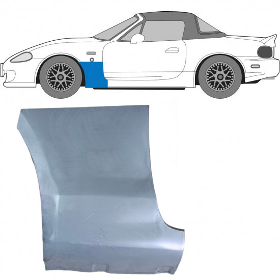 Priekšējā spārna daļa priekš Mazda MX-5 1998-2005 / Kreisā 6700