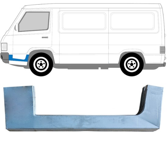 Priekšpuse durvju slieksnis priekš Mercedes MB 100 1988-1996 / Kreisā 16858