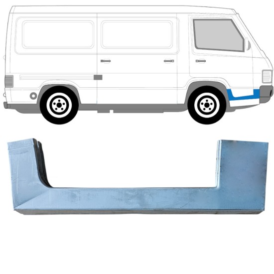 Priekšpuse durvju slieksnis priekš Mercedes MB 100 1988-1996 / Labā 16857