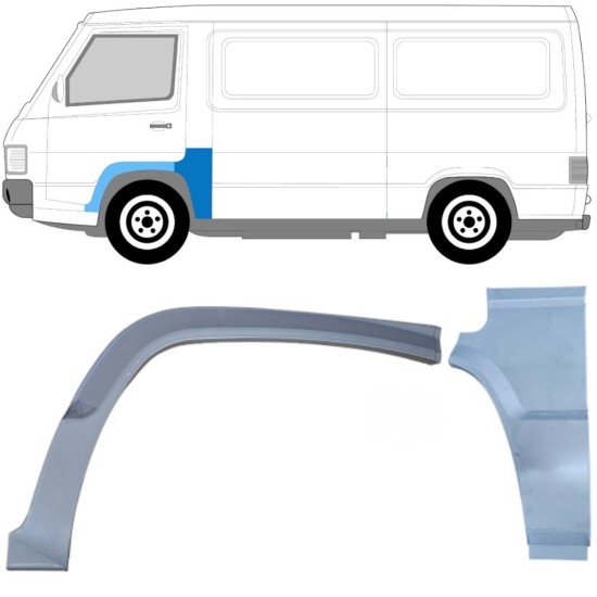 Remontdaļu komplekts priekš Mercedes MB 100 1988-1996 / Kreisā / 16966