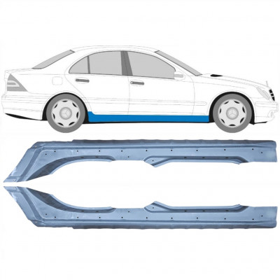 Pilns slieksnis priekš Mercedes C-class 2000-2007 / Kreisais+Labais / Komplekts 10419