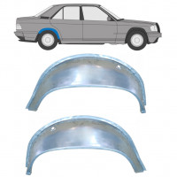 Aizmugurējā riteņa iekšējā arka priekš Mercedes 190 1982-1993 / Kreisais+Labais / Komplekts 9837