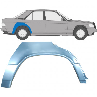 Aizmugurējā arka priekš Mercedes 190 1982-1993 / Labā 6709