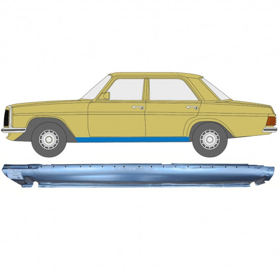 Slieksnis priekš Mercedes W114 W115 1968-1977 / Kreisā 6808