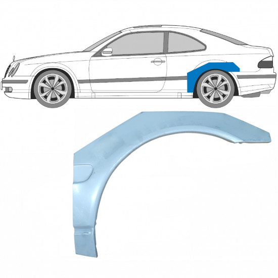 Aizmugurējā arka priekš Mercedes CLK 1997-2003 / Kreisā /  5933