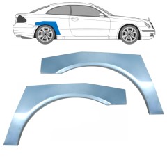 Aizmugurējā arka priekš Mercedes CLK W209 2002-2010 / Kreisais+Labais / Komplekts 9175