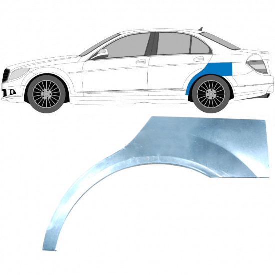 Aizmugurējā arka priekš Mercedes C-class 2007-2014 / Kreisā 5356