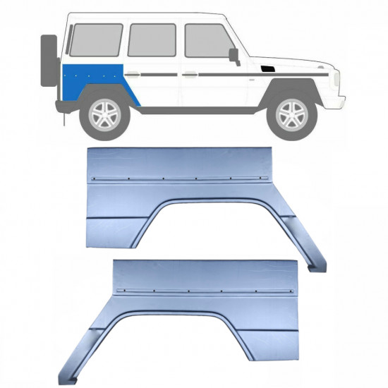 Aizmugurējā arka priekš Mercedes G-Class 1979- / Kreisais+Labais / Komplekts 9535