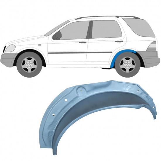 Aizmugurējā riteņa iekšējā arka priekš Mercedes M-class 1998-2005 / Kreisā 5146