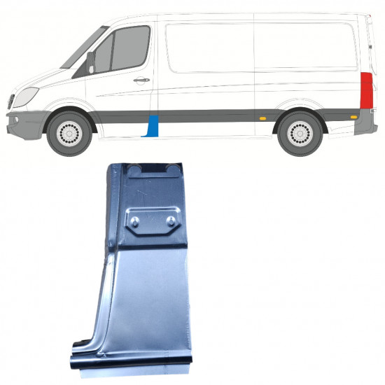 Centrālais statnis priekš Mercedes Sprinter 2006- / Kreisā 7411