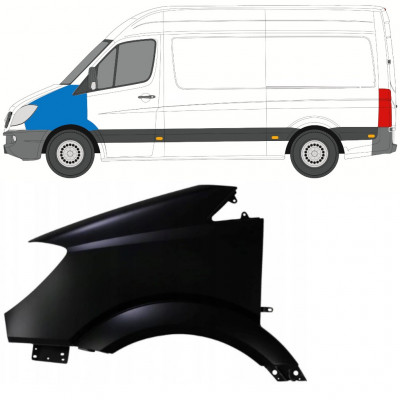 Priekšējais spārns priekš Mercedes Sprinter 2006-2013 / Kreisā 7415