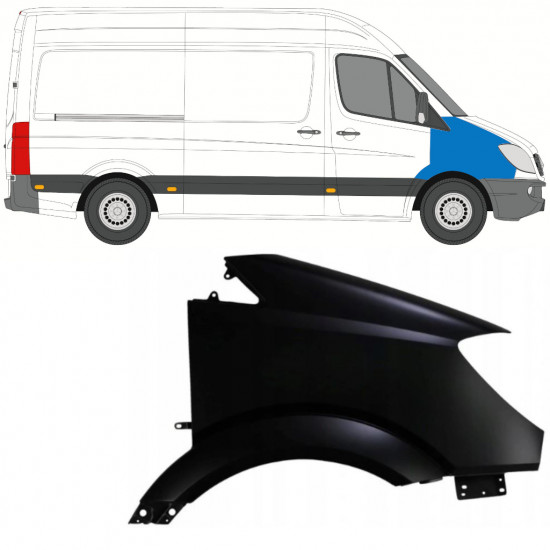 Priekšējais spārns priekš Mercedes Sprinter 2006-2013 / Labā 7416