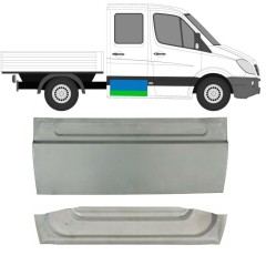Aizmugurējo durvju panelis priekš Mercedes Sprinter 2006-2018 / Kreisais = Labais (simetrisks) / Komplekts 10512