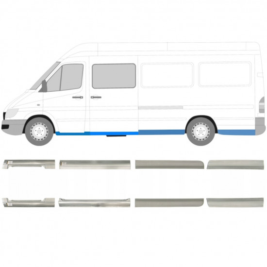 Remontdaļu komplekts priekš Mercedes Sprinter 1995- / LWB / Kreisais+Labais /  6757