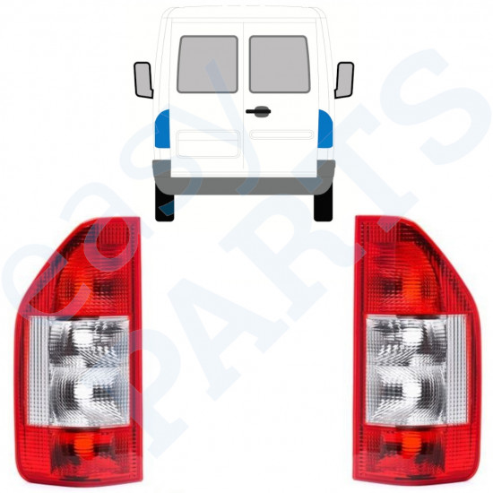 Aizmugurējais lukturis priekš Mercedes Sprinter 2003-2006 / Kreisais+Labais / Komplekts 9771