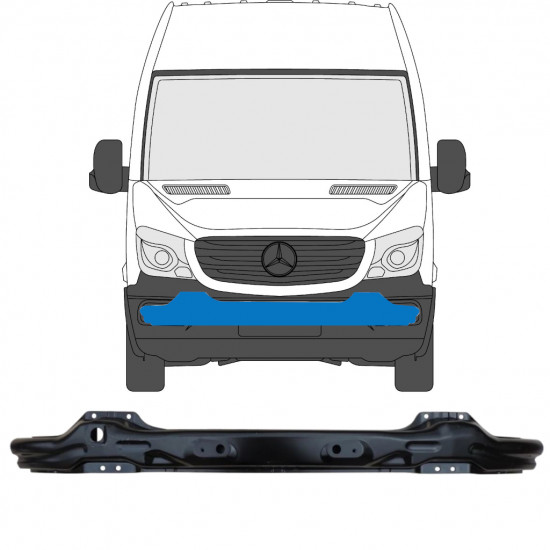 Priekšējais pastiprinājums priekš Mercedes Sprinter 2013-2018 9018