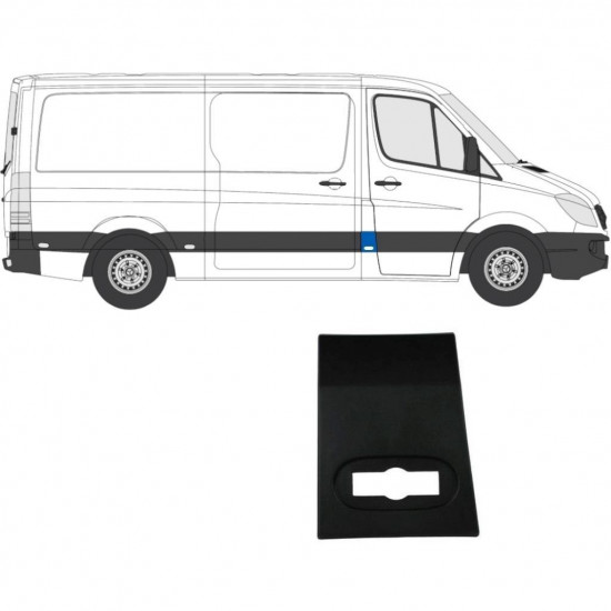 Priekšējā sānu josla priekš Mercedes Sprinter 2006- / Labā 7225