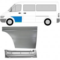 Priekšpuse durvju iekšējais un ārējais panelis priekš Mercedes Sprinter 1995-2006 / Kreisā / Komplekts 9154