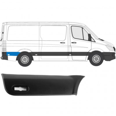 Aizmugurējā spārna sānu josla aiz riteņa priekš Mercedes Sprinter 2006- / Labā 7227