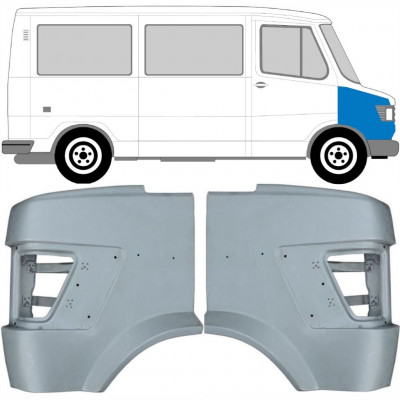 Priekšējais spārns priekš Mercedes T1 1977-1996 / Kreisais+Labais / Komplekts 9562