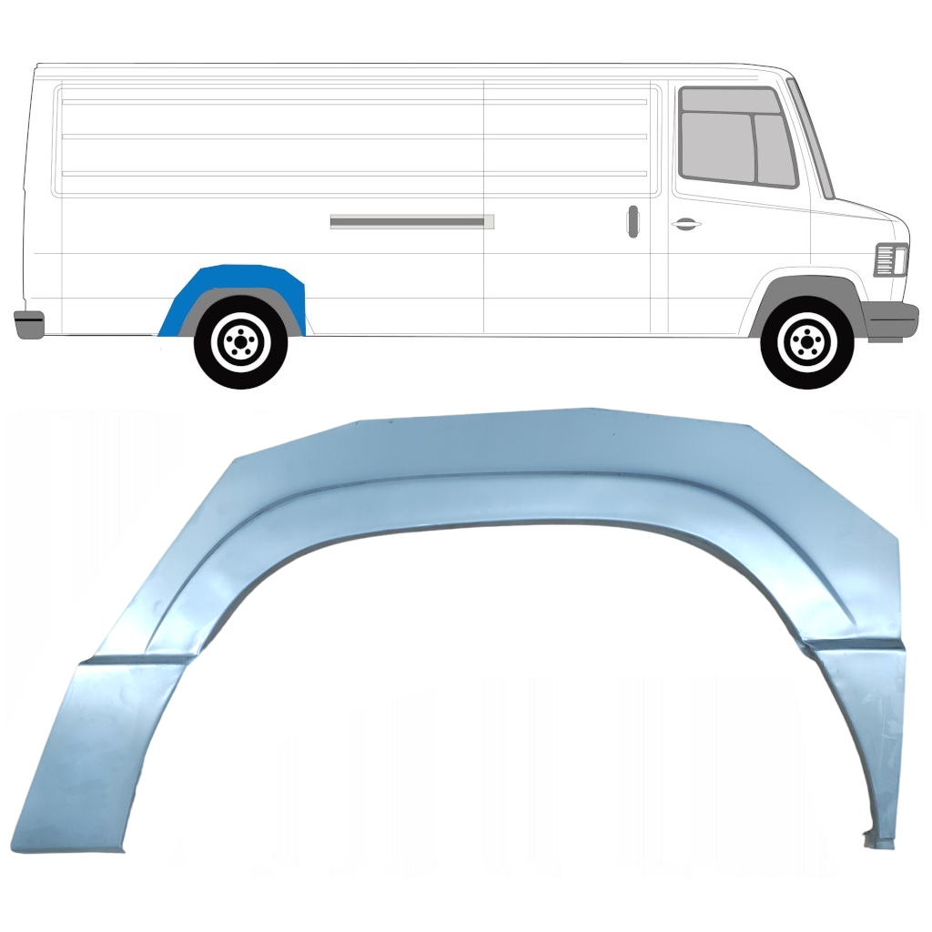 Aizmugurējā Arka Priekš Mercedes T2 1986-1996 / Labā 8020
