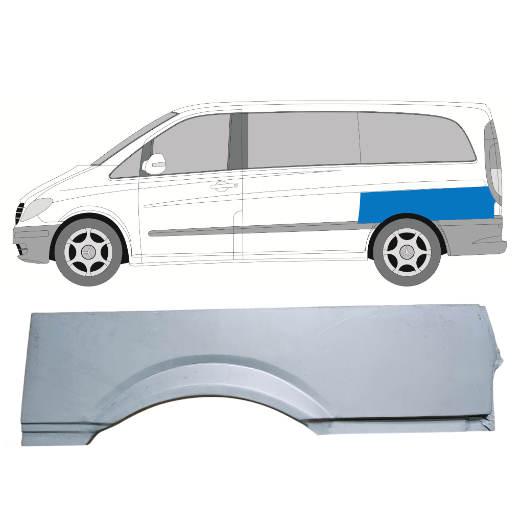 Aizmugurējā Arka Priekš Mercedes Vito W639 2003-2014 / Kreisā 8284