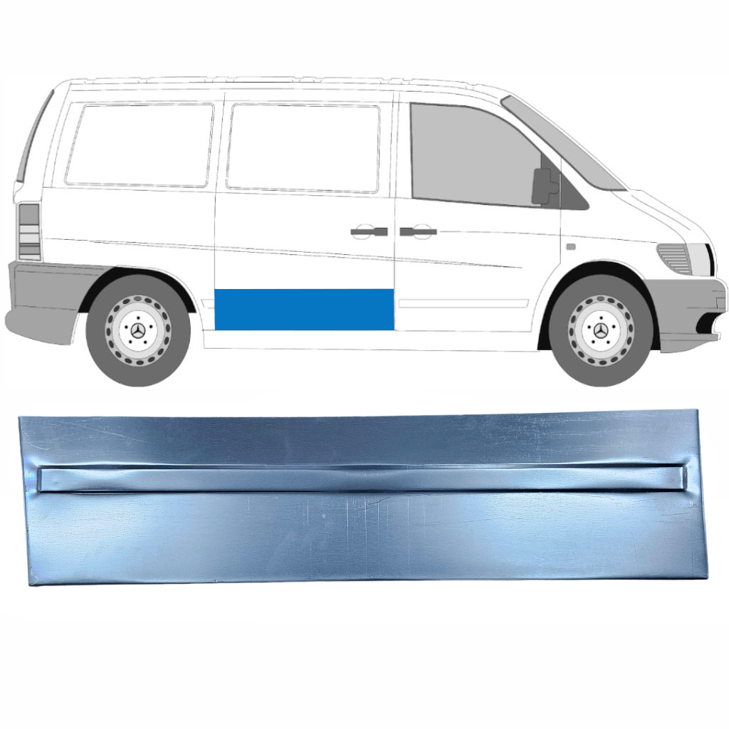 Bīdāmo Durvju Ārējā Daļa Priekš Mercedes Vito I W638 1996-2003 / Labā 8279