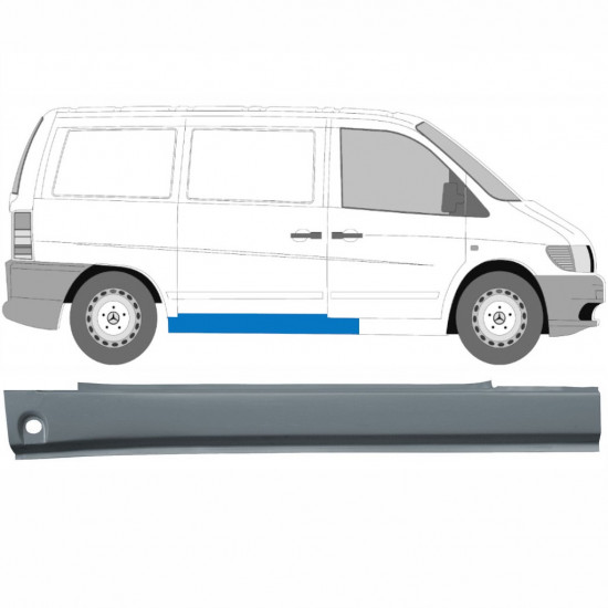 Bīdāmo durvju slieksnis priekš Mercedes Vito 1996-2003 / Labā 8280